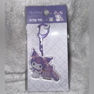Official Sanrio Korea Exclusive Kuromi Acrylic Keychain - Rare Purple 2022
